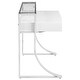 preview thumbnail 9 of 9, Gemma 48-inch 2-drawer Writing Desk White High Gloss