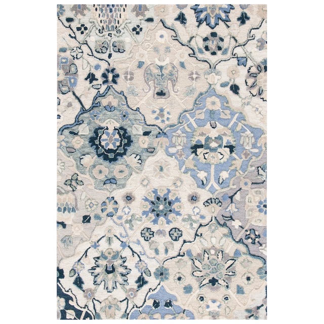 SAFAVIEH Handmade Glamour Noella Floral Wool Rug