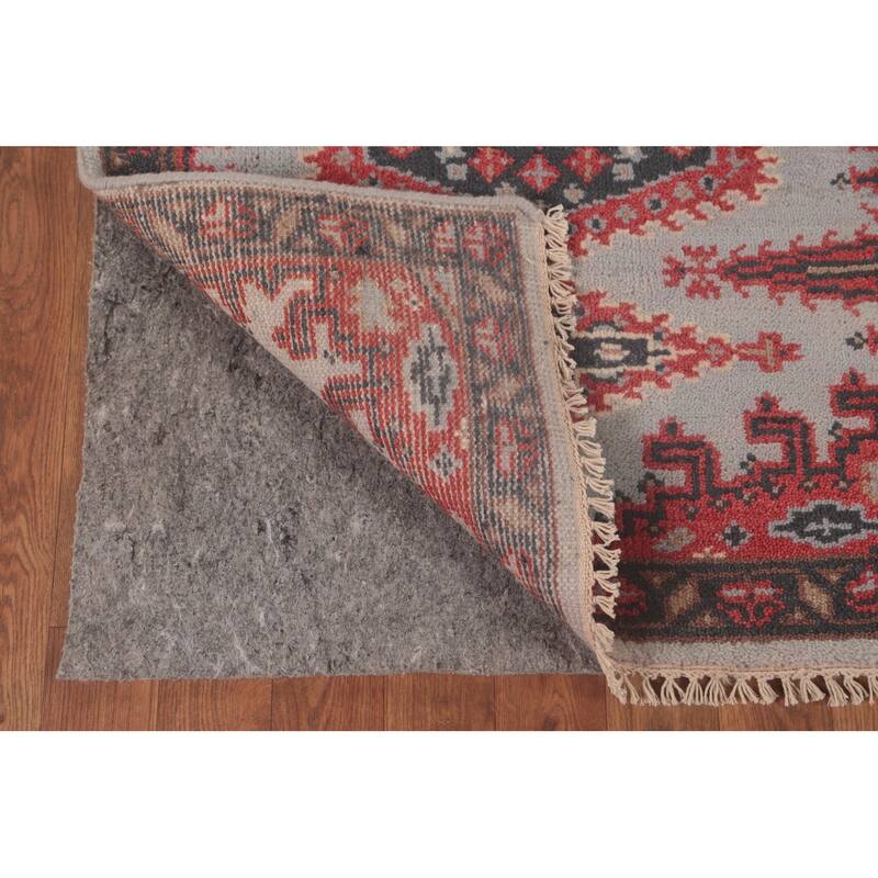 Kazak Oriental Runner Rug Handmade Geometric Wool Carpet - 2'7"x 9'11"