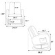 preview thumbnail 6 of 7, 26.8"W Modern Rocking Chair For Nursery