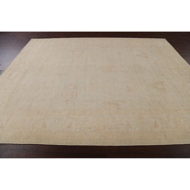 Vegetable Dye Muted Oushak Oriental Area Rug Wool Hand-knotted Carpet - 8'5" x 10'6"