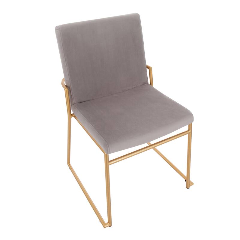 Silver Orchid Jayci Gold Metal Dining Chair (Set of 2)