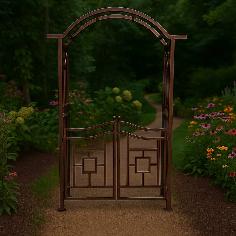 Aluminum Garden Arch with Gate