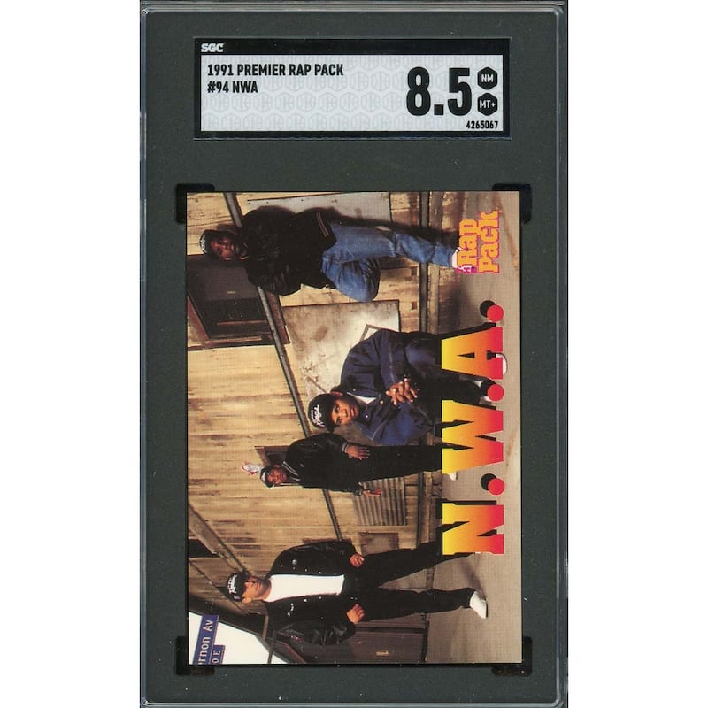 NWA 1991 Premier Rap Pack Card #94 Graded SGC 8.5 - 8'6" x 11'6"