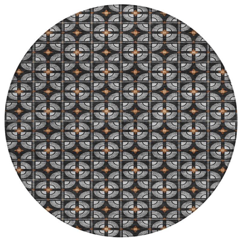 Machine Washable Indoor/ Outdoor Modern Roeland Chantille Rug