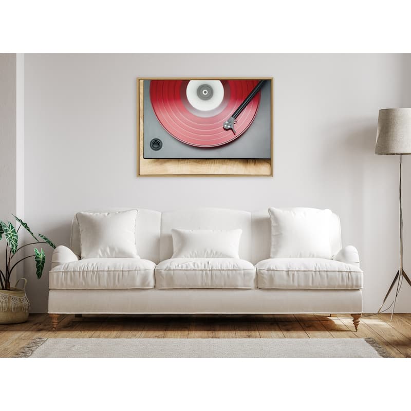 Kate and Laurel Sylvie Vinyl Framed Canvas by Emiko and Mark Franzen