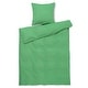 preview thumbnail 1 of 5, JUNA Bæk&Bølge Duvet Cover Set, Green/Sand Twin
