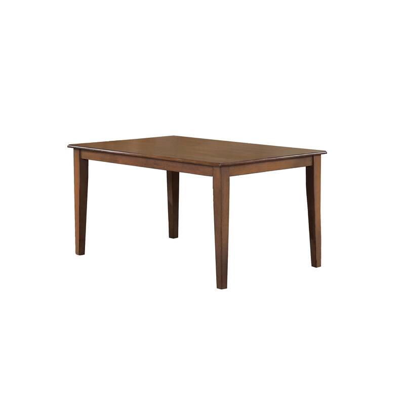 60" amish brown rectangular dining table