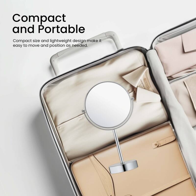 Circular Free Standing Magnifying Make Up Mirror