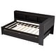 preview thumbnail 20 of 43, Wood Platform Bed with L-shaped Bookcases and Drawers