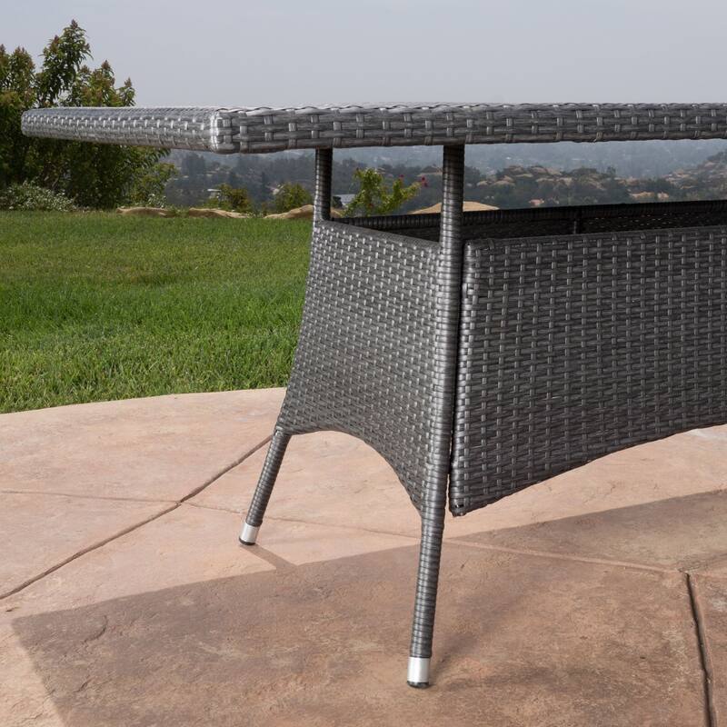 Corsica Outdoor Wicker Rectangle Dining Table (ONLY) by Christopher Knight Home - 69.00"L x 38.00"W x 28.50"H