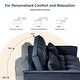 preview thumbnail 26 of 27, 3 in 1 Velvet Sofa Bed with Adjustable Backrest