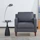 Option Faux Linen Dark Gray