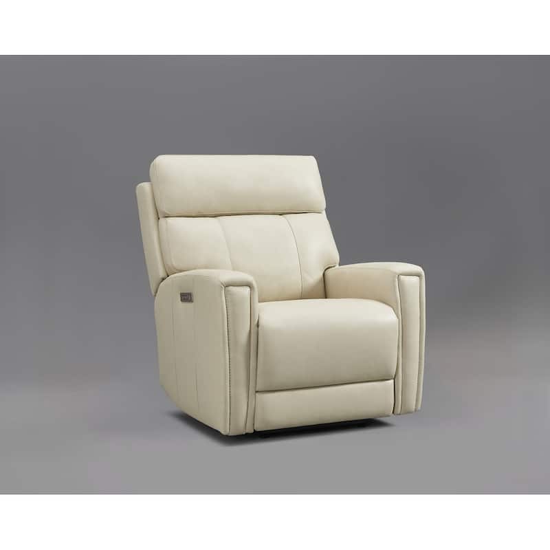 Genuine Leather Zero Gravity Power Recliner Chair with Power Headrest, USB&USB-C Port