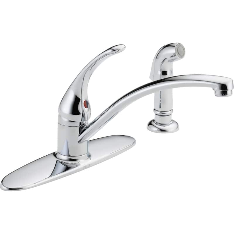 Delta Foundations Kitchen Faucet with Side Spray - Chrome