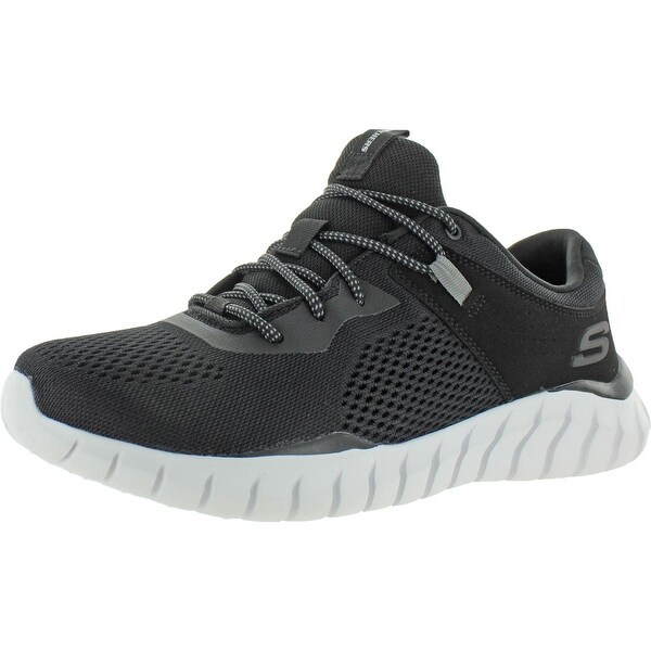 skechers overhaul black running shoes
