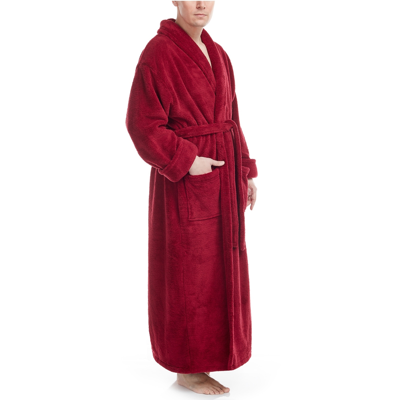 Plush Fleece Robe For Women & Men,Long Floor-Length Hooded Bathrobes Cold  Weather Warm Pajamas Shower Nightgown - Walmart.com