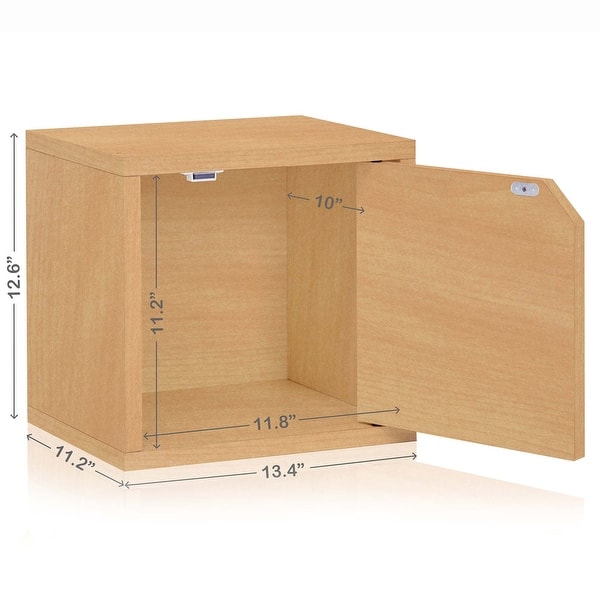 Way Basics Modular Connect Door Cube Stackable Cubby Shelf (Tool-free ...