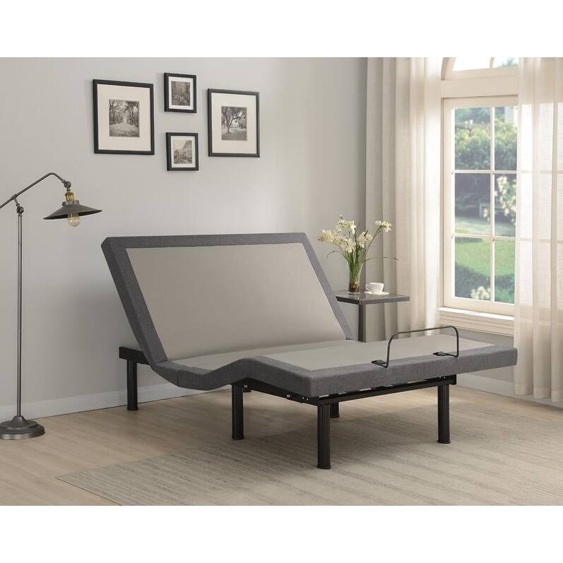 Hyde Grey and Black Adjustable Bed Base