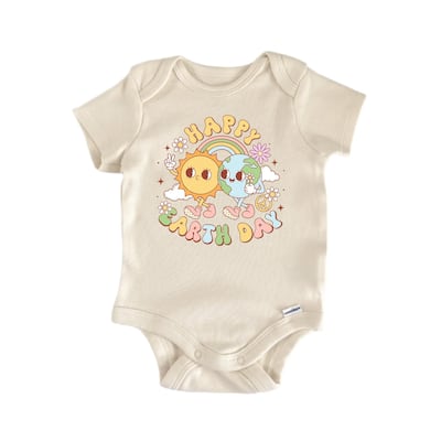 Happy Earth Day - Baby Boy Girl Clothes Infant Bodysuit Funny Cute Newborn