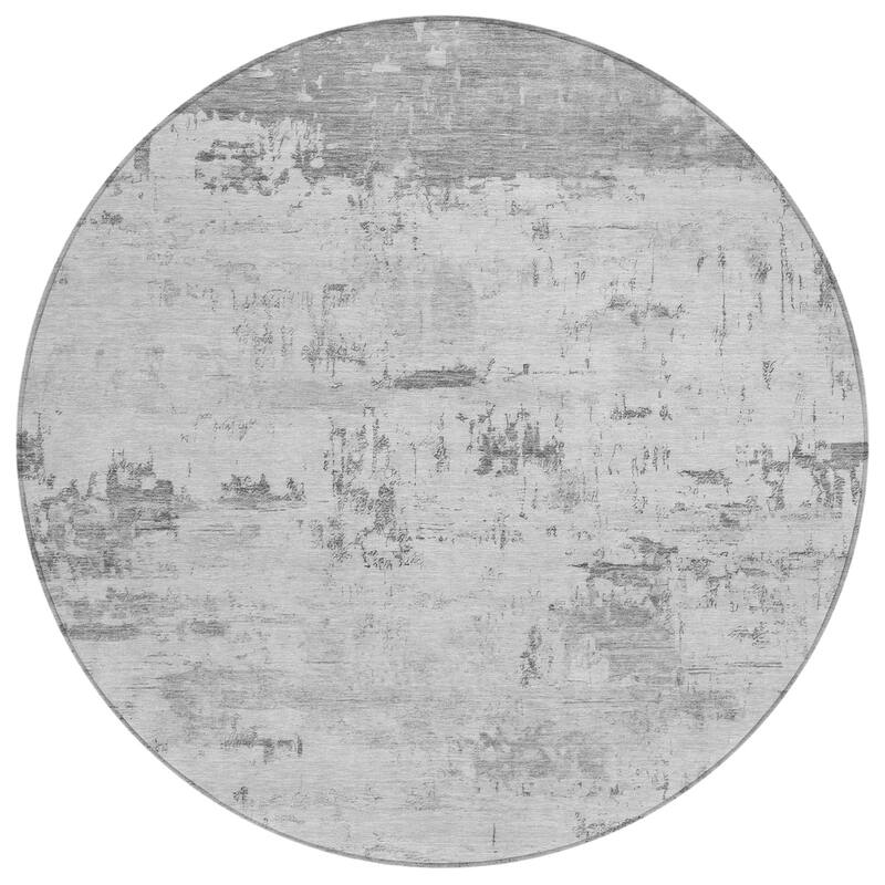 Machine Washable Indoor/Outdoor Abstract Allure Chantille Rug