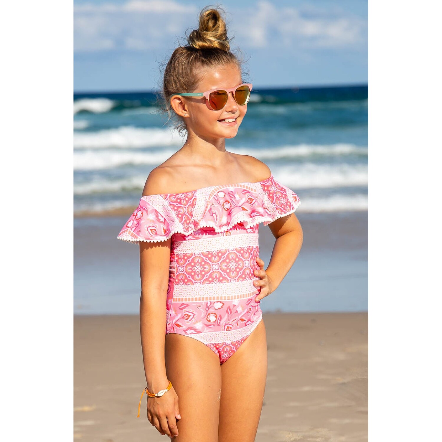 big girl one piece swimsuit