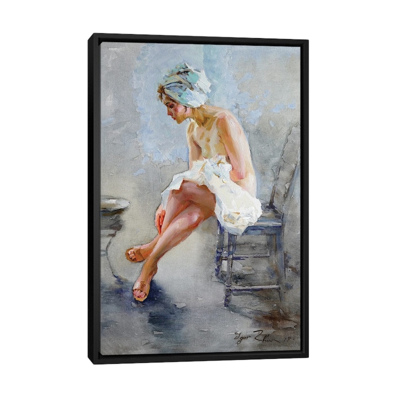 iCanvas "In The Bathroom" by Igor Zhuk Framed Canvas Print