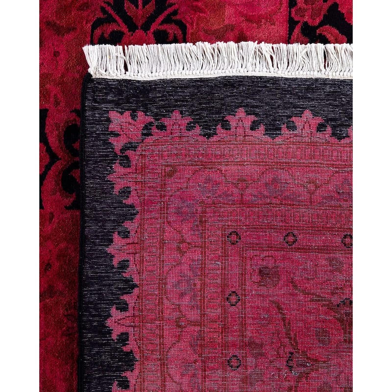Contemporary Overdyed Wool Hand Knotted Area Rug - 10' 1" x 14' 0"