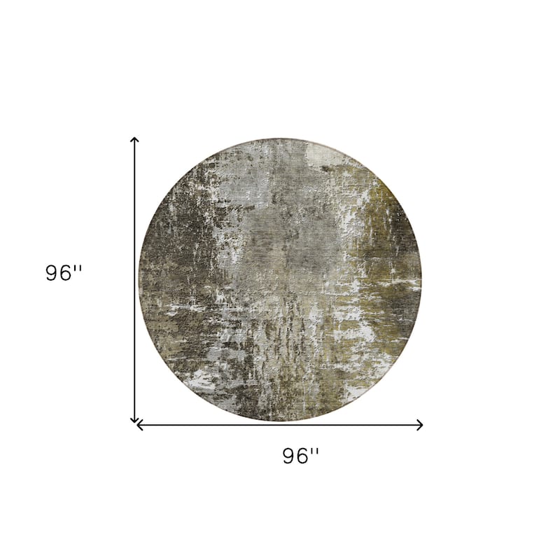 HomeRoots Abstract Transitional Rectangle Outdoor Rug
