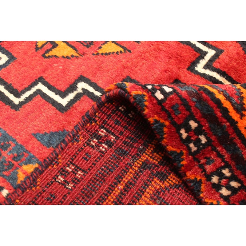 ECARPETGALLERY Hand-knotted Melis Vintage Red Wool Rug - 4'4 x 7'7