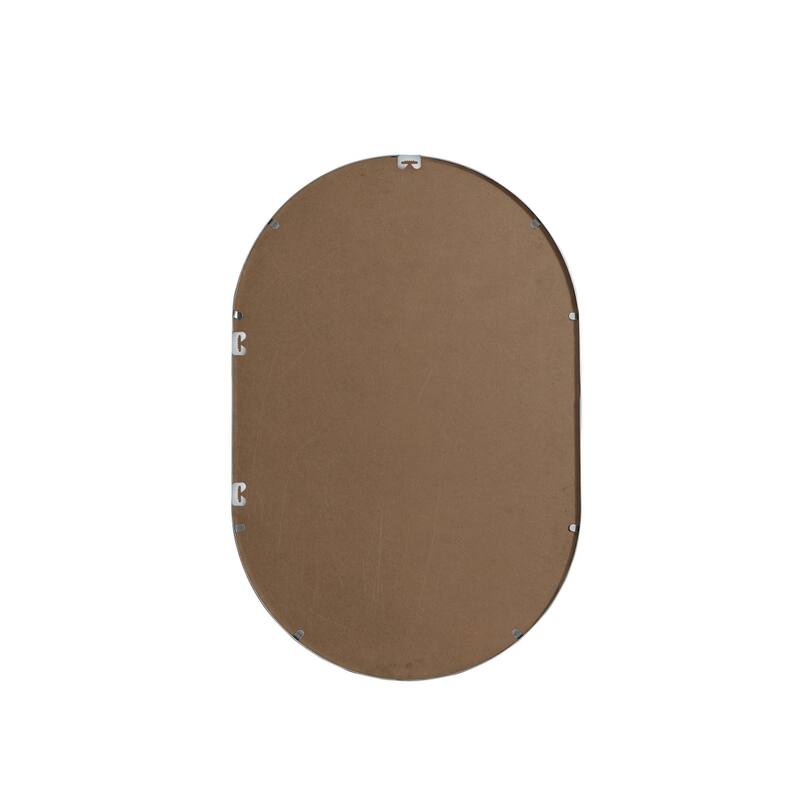 Indigo Home Metal Frame Oval Mirror 24x36 Inch