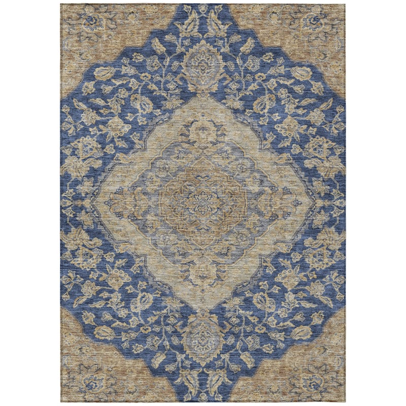 HomeRoots Oriental Traditional Rectangle Outdoor Rug