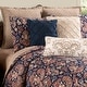 preview thumbnail 1 of 5, Rosamund Damask Mini Quilt Set 2 Queen - Blue - 3 Piece