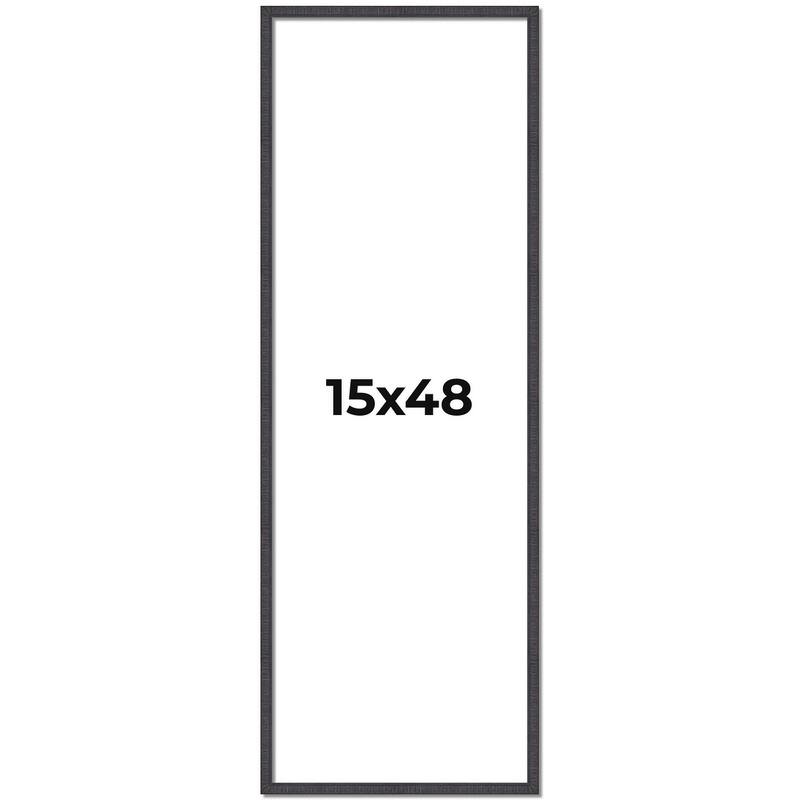 15x48 Frame Brown Picture Frame - Complete Modern Photo Frame Includes