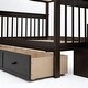 preview thumbnail 27 of 26, Full Over Full Bunk Bed with Storage Staircase and Shelves, Convertible Design, No Box Spring Needed,kid beds