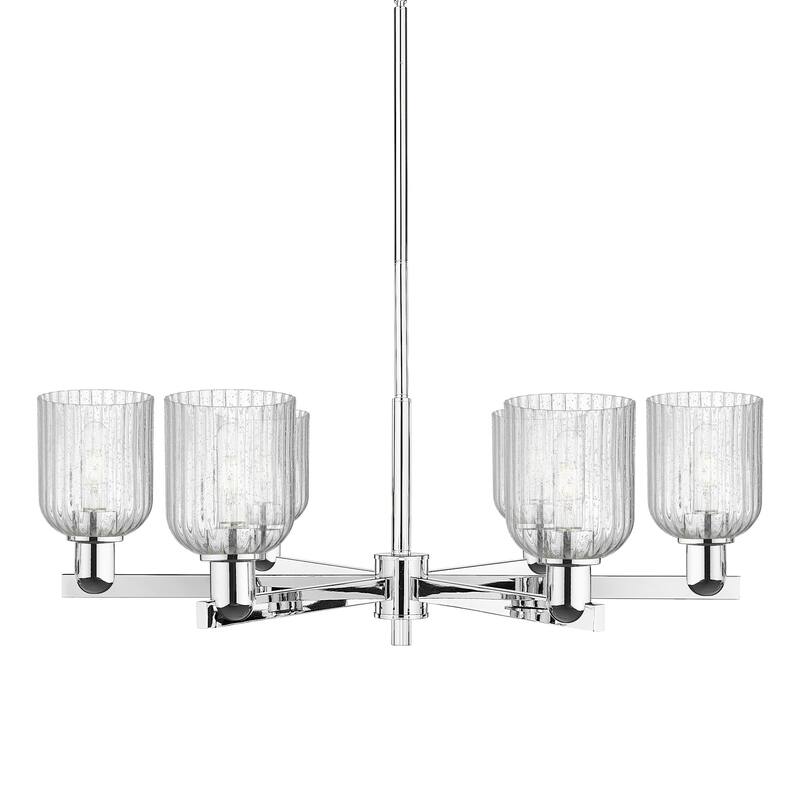 Innovations Lighting 716-6CR-11-35 Bridal Veil Chandelier Bridal Veil - Polished Chrome / Seedy