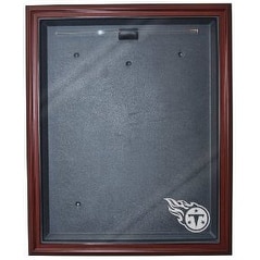 Football Jersey Deluxe Full Size Display Case Wood W Tennessee Titans Logo