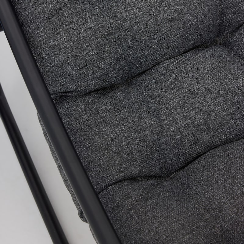 Modern Indoor Outdoor Rocking Chair with Cushion