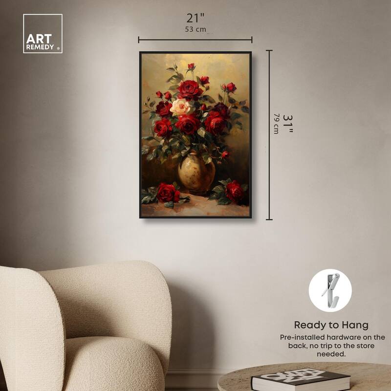 Lavish Lily Lament Canvas by Art Remedy