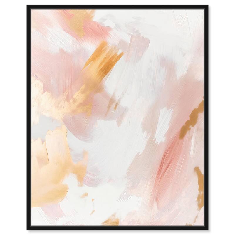 Rose Gold Veil III Canvas by Art Remedy - 30" x 36" - Black