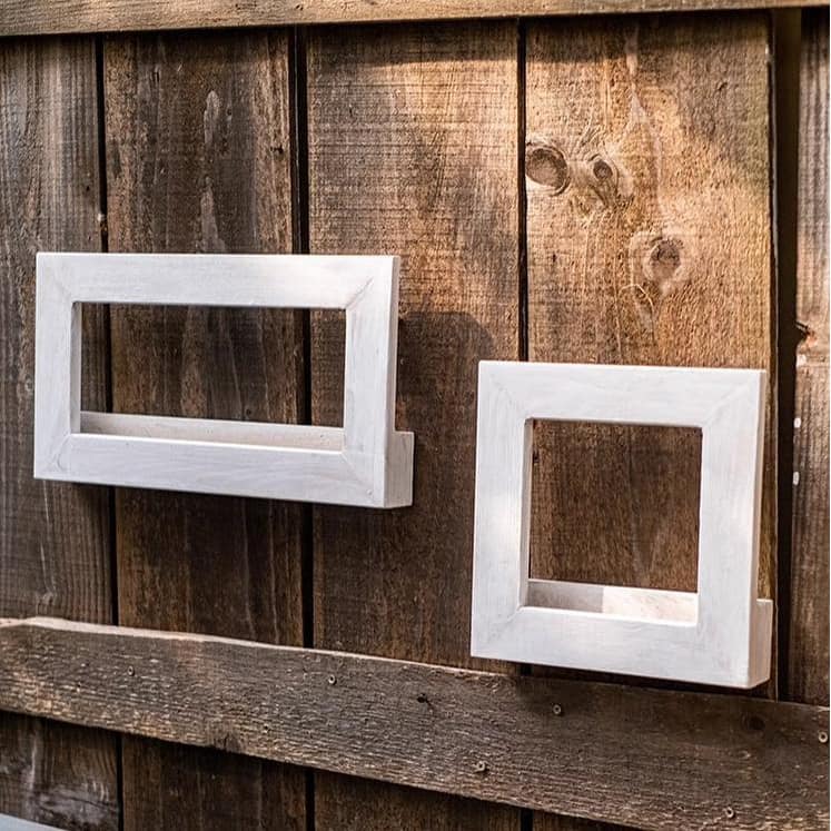 RusticReach Wood Hanging Floral Frame