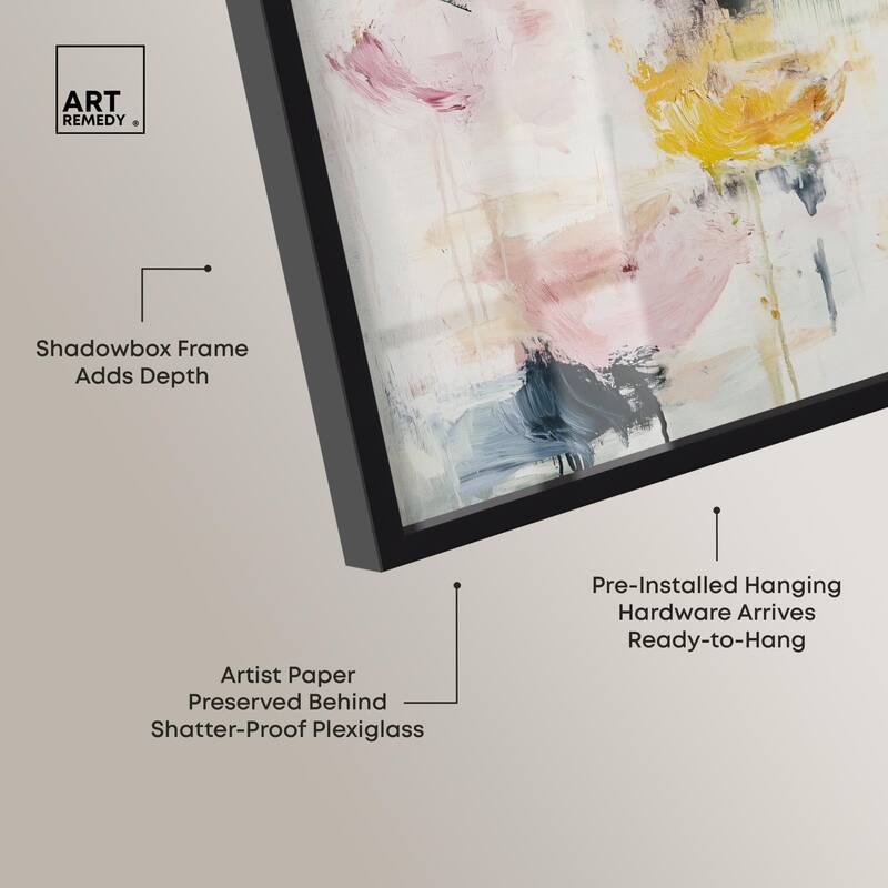 Dripping Colors II Shadowbox by Art Remedy