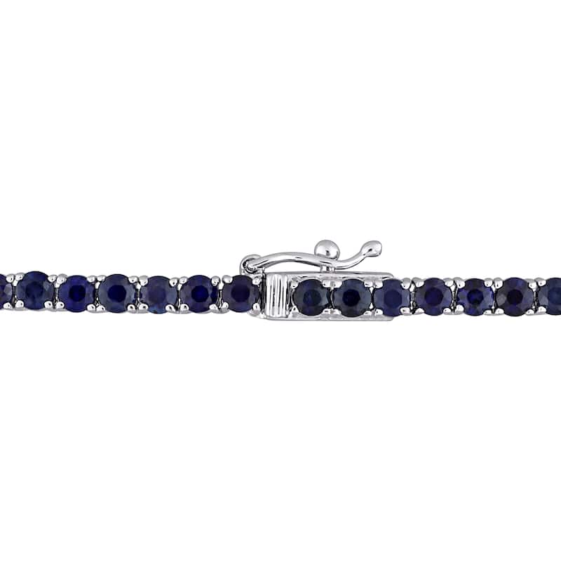 Miadora 14k or 18k White or Wellow Gold Black Diamond or Gemstone Necklace