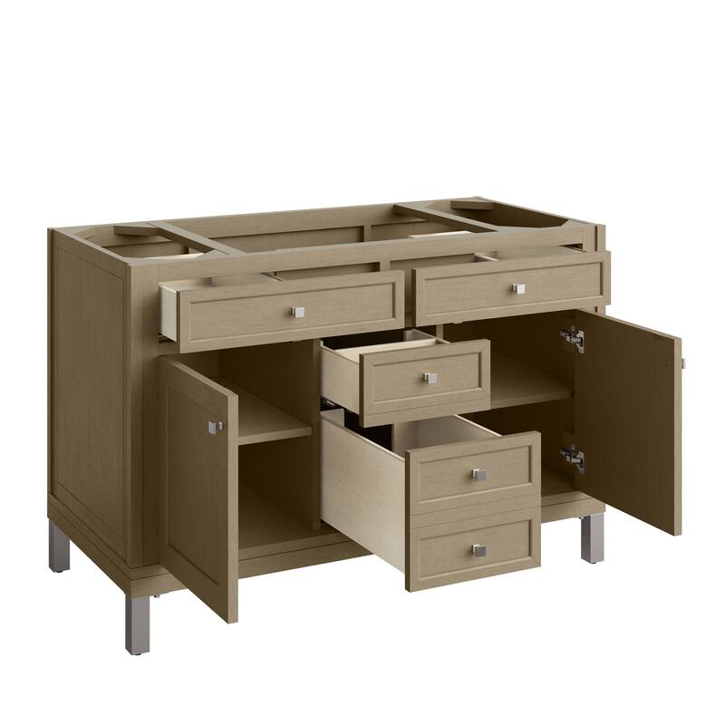 Chicago 48" Single Vanity, Walnut Whisper