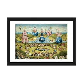 iCanvas "Detail Of Central Panel's Top Half, The Garden Of Earthly Delights, 1490-1500" by Hieronymus Bosch