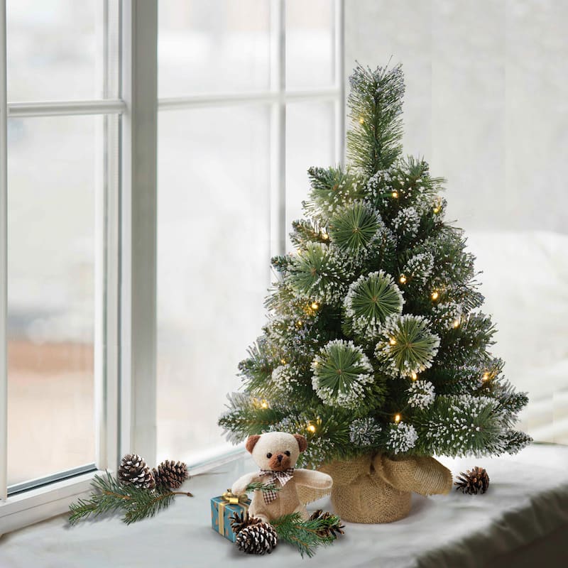Puleo International Pre-Lit 2' Table Top Artificial Christmas Tree