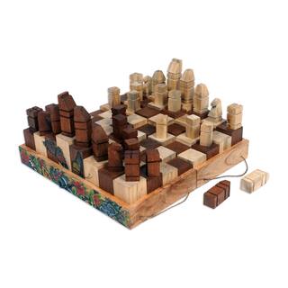 Novica Handmade Monarch Strategy Wood Chess Set