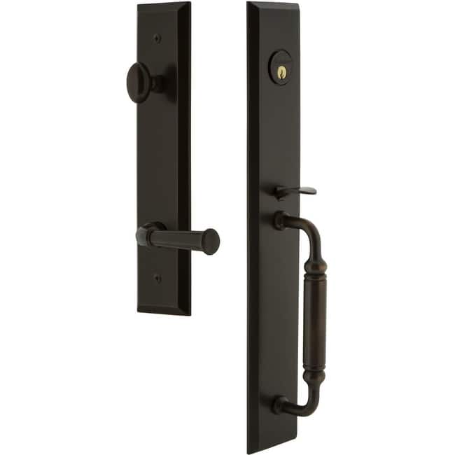 Grandeur Fifth Avenue Solid Brass Rose Right Handed Keyed Entry Single