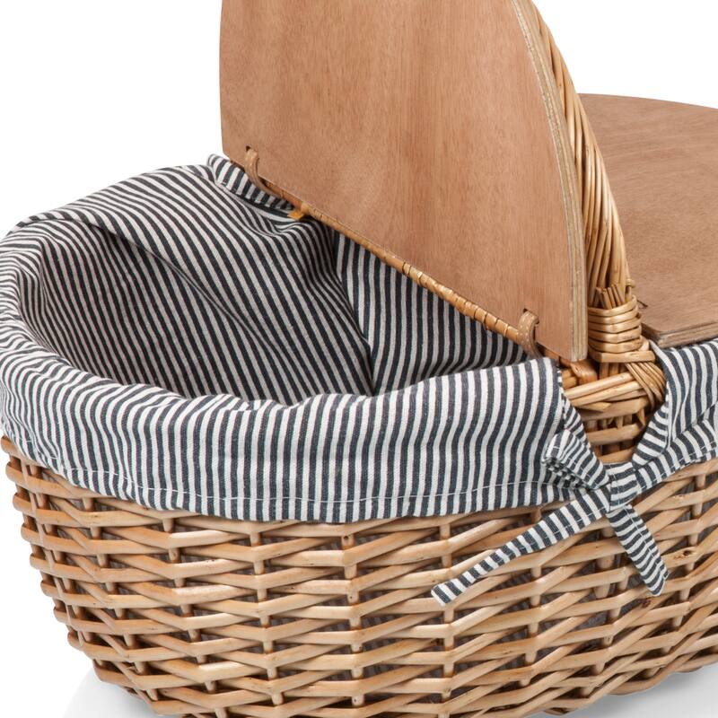 Picnic Time - Country Willow Picnic Basket - N/A