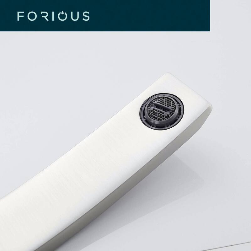 FORIOUS 41030 Single Hole Arch Bathroom Sink Vessel Faucet